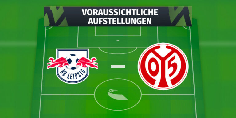 Aufstellungen: Teilnehmer: Rb Leipzig Gegen 1. Fsv Mainz 05