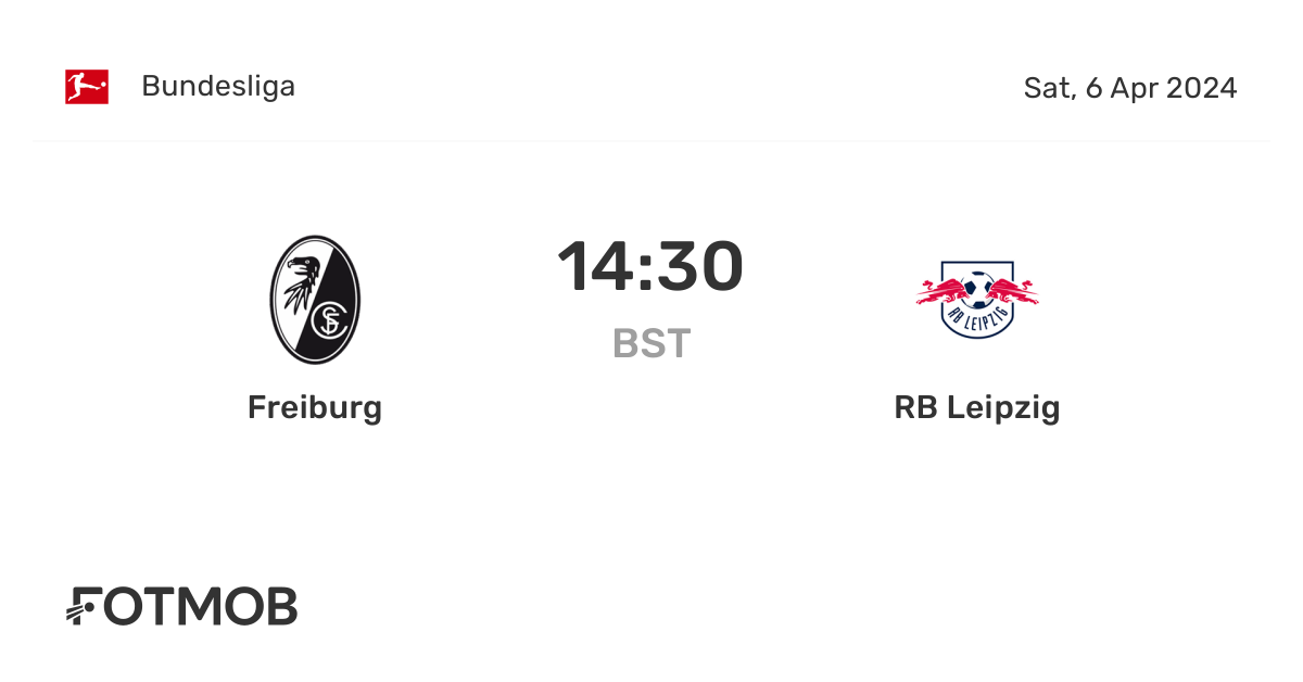 Aufstellungen: Teilnehmer: Sc Freiburg Gegen Rb Leipzig