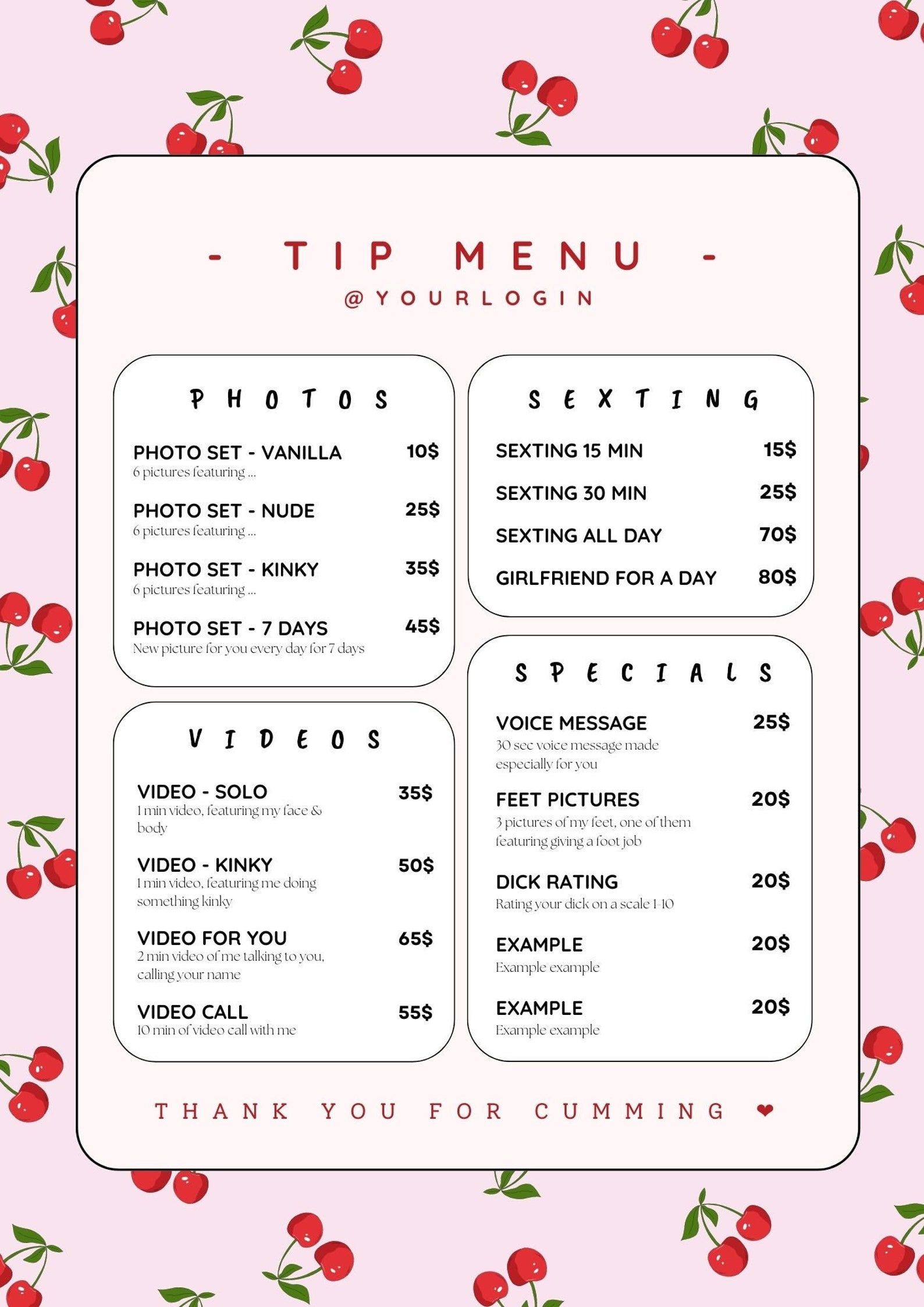 Editable Pink Heart Onlyfans Tip Menu Etsy Editable Pink Heart Onlyfans Tip Menu Etsy