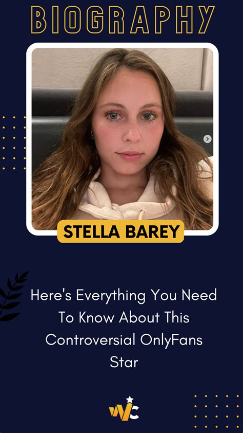 Get To Know Stella Barey The Controversial Onlyfans Star And 6 Uncanny Get To Know Stella Barey The Controversial Onlyfans Star And 6 Uncanny