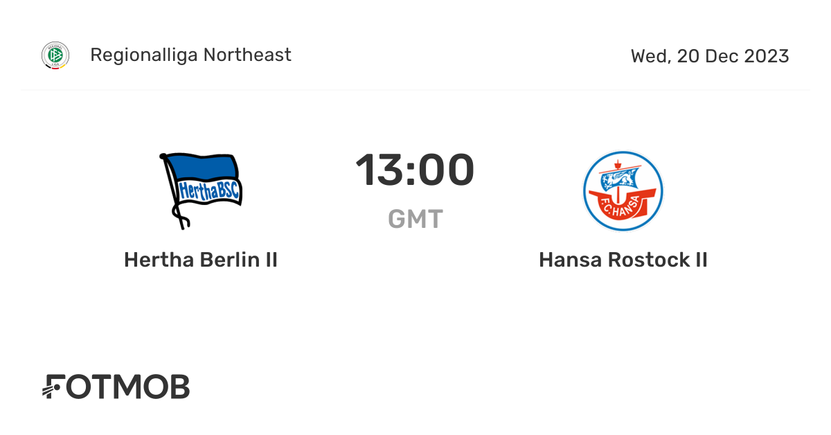 Hertha Vs. Hansa Rostock Hertha Vs. Hansa Rostock