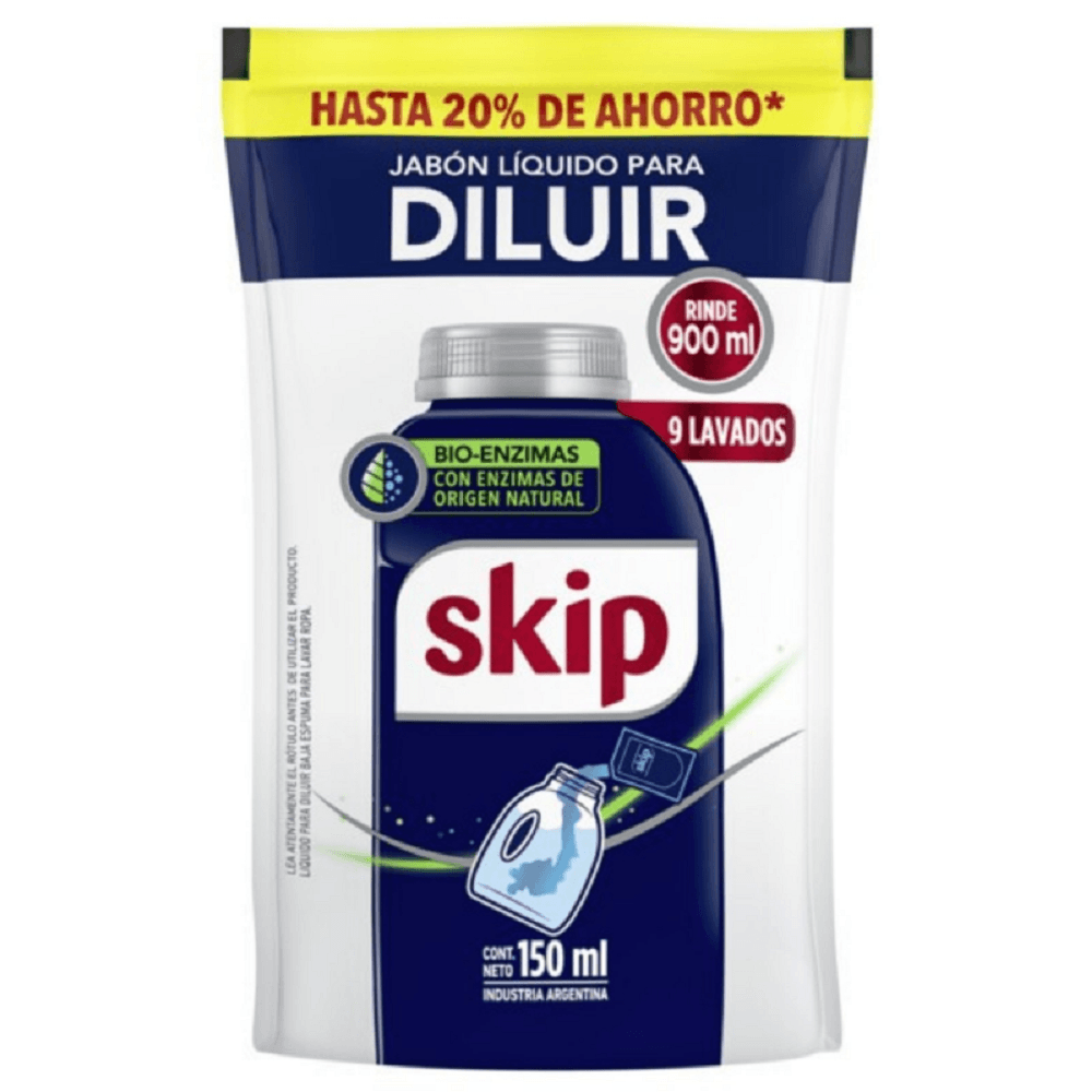 Jabon Liquido Skip P Diluir Bio Enzimas X 150Ml Jabon Liquido Skip P Diluir Bio Enzimas X 150Ml