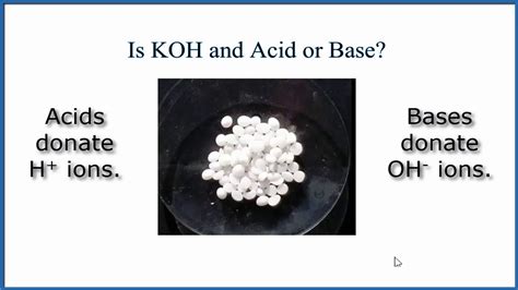 Koh Acid Or Base Koh Acid Or Base
