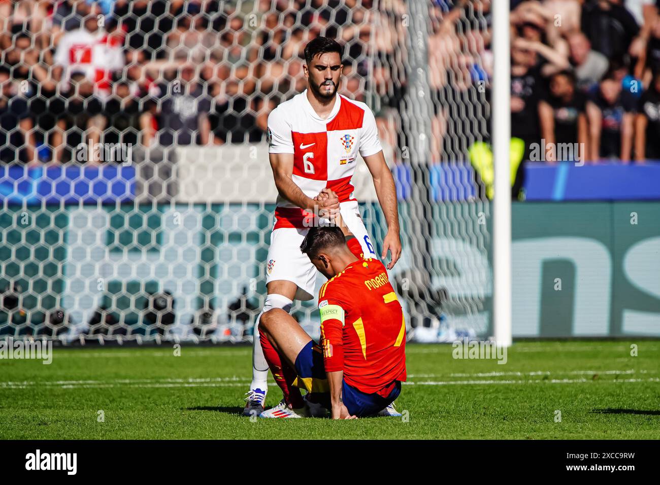 Spanien vs Kroatien Fußball