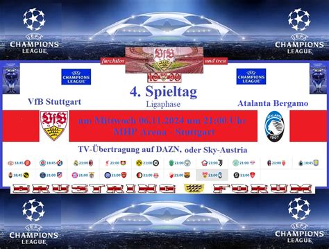 Teilnehmer: Vfb Stuttgart Gegen Atalanta Bergamo Tabelle